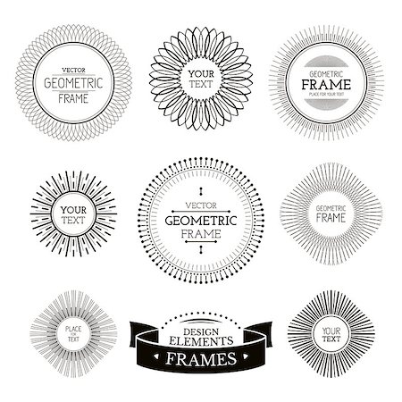 simsearch:400-08977036,k - Geometric frames and labels vector illustration Foto de stock - Royalty-Free Super Valor e Assinatura, Número: 400-08037734