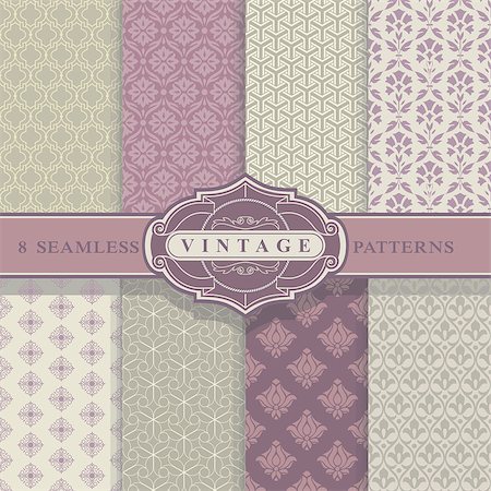 Vintage Set. Texture for wallpaper, background, scrapbook - lots of useful elements to embellish your layout. Photographie de stock - Aubaine LD & Abonnement, Code: 400-08037862