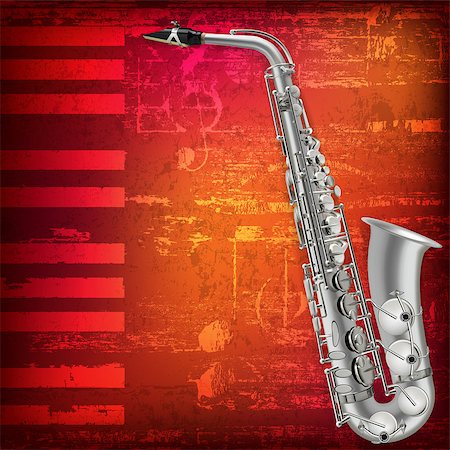 simsearch:400-08507108,k - abstract grunge piano background with silver saxophone Photographie de stock - Aubaine LD & Abonnement, Code: 400-08038121