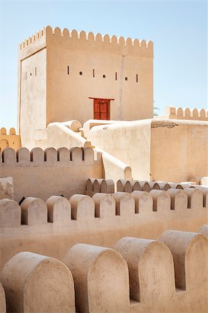 Image of fort in town Nizwa, Oman Stockbilder - Microstock & Abonnement, Bildnummer: 400-08038173