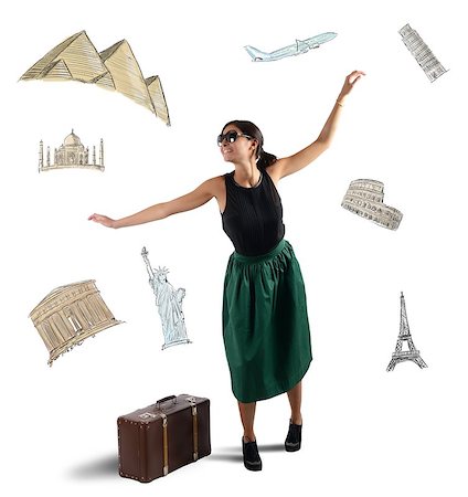 simsearch:400-06557073,k - Dreamy elegant tourist chooses her next destination Stock Photo - Budget Royalty-Free & Subscription, Code: 400-08038453