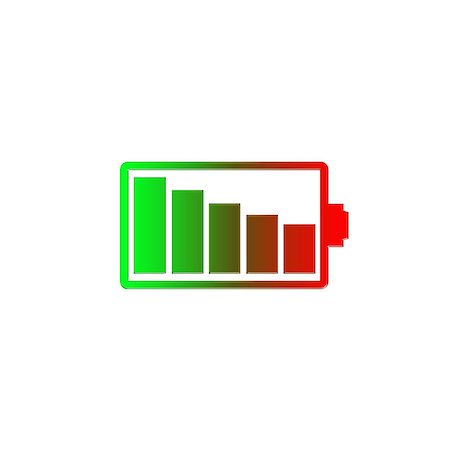simsearch:400-04265733,k - charging battery icon isolated on white background Stock Photo - Budget Royalty-Free & Subscription, Code: 400-08038577