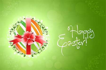 simsearch:400-08036453,k - Easter Egg Background with Ribbon and Bow Stock Photo - Budget Royalty-Free & Subscription, Code: 400-08038685
