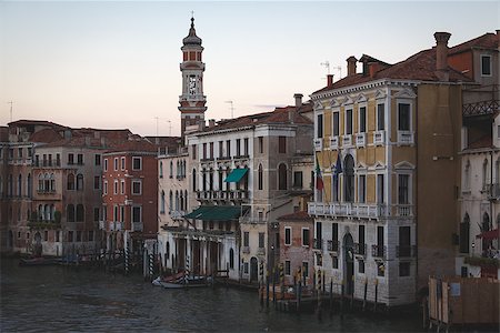 Evening in Venice, The Grand Canal, Italy Fotografie stock - Microstock e Abbonamento, Codice: 400-08038817