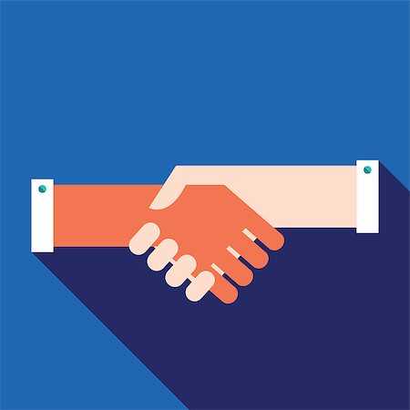 Handshake Partnership Successful business concept Vector illustration Stock Photo - Budget Royalty-Free & Subscription, Code: 400-08039049