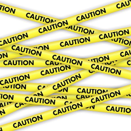 emergency tape - Background with lengths of yellow tape with caution written on it Stock Photo - Budget Royalty-Free & Subscription, Code: 400-08039758
