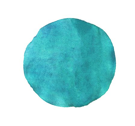 Blue circle watercolor texture paint isolated. Closeup Stock Photo - Budget Royalty-Free & Subscription, Code: 400-08039800