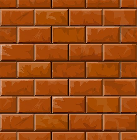 Background of brick wall texture. Vector illustration Stock Photo - Budget Royalty-Free & Subscription, Code: 400-08039829