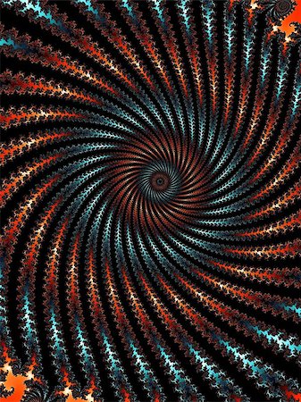 simsearch:400-07892008,k - Digital computer graphic - rendering. Abstraction fractal spiral in a dark colors for design. Photographie de stock - Aubaine LD & Abonnement, Code: 400-08032074