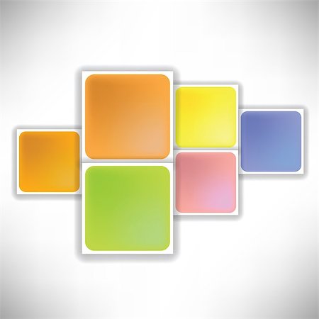 simsearch:400-05127436,k - illustration  with  colorful squares on white background Stock Photo - Budget Royalty-Free & Subscription, Code: 400-08032167