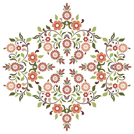 simsearch:400-07630654,k - Versions of Ottoman decorative arts, abstract flowers Photographie de stock - Aubaine LD & Abonnement, Code: 400-08032252