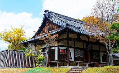traditional wooden house, Japan at day Photographie de stock - Aubaine LD & Abonnement, Code: 400-08032317