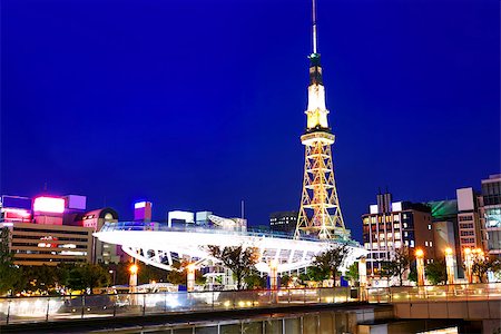 Nagoya, Japan skyline at Nagoya Tower. Photographie de stock - Aubaine LD & Abonnement, Code: 400-08032322