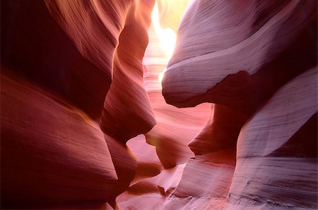 Lower Antelope Canyon in Page, Arizona, US Photographie de stock - Aubaine LD & Abonnement, Code: 400-08032580