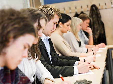 Group of students in the classroom Stock Photo - Budget Royalty-Free & Subscription, Code: 400-08032693