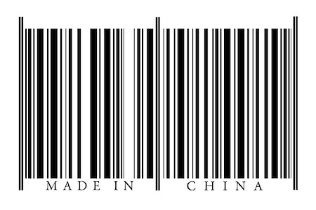 China Barcode isolated on white background Stock Photo - Budget Royalty-Free & Subscription, Code: 400-08032986