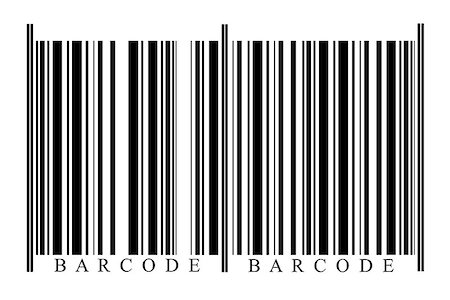 Blanc Barcode on white background Photographie de stock - Aubaine LD & Abonnement, Code: 400-08032996