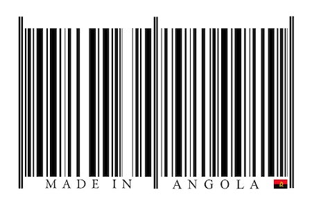 Angola Barcode on white background Photographie de stock - Aubaine LD & Abonnement, Code: 400-08032992