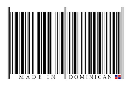 Dominican Republic barcode on white background Photographie de stock - Aubaine LD & Abonnement, Code: 400-08033001