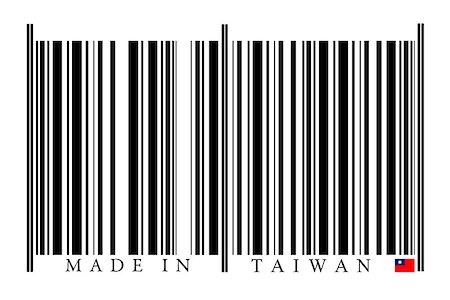 Taiwan Barcode on white background Foto de stock - Super Valor sin royalties y Suscripción, Código: 400-08033039