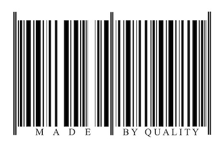 Quality Barcode on white background Foto de stock - Super Valor sin royalties y Suscripción, Código: 400-08033031