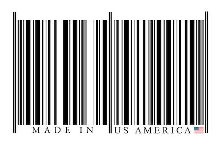 United States Barcode on white background Stock Photo - Budget Royalty-Free & Subscription, Code: 400-08033043