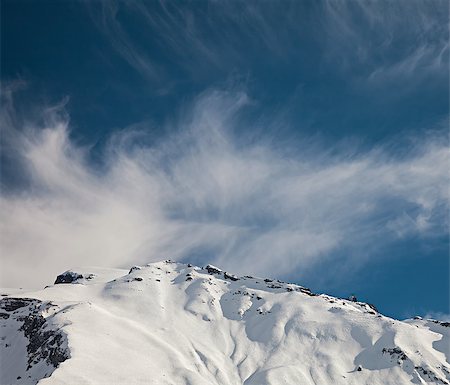 Beautiful view over mountains in the Swiss Alps. Titlis, Switzerland. Stock Photo - Budget Royalty-Free & Subscription, Code: 400-08033257