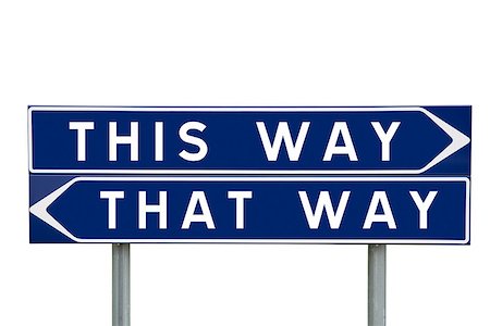 simsearch:693-06325297,k - This or That way choise on Road Signs isolated Foto de stock - Super Valor sin royalties y Suscripción, Código: 400-08033789