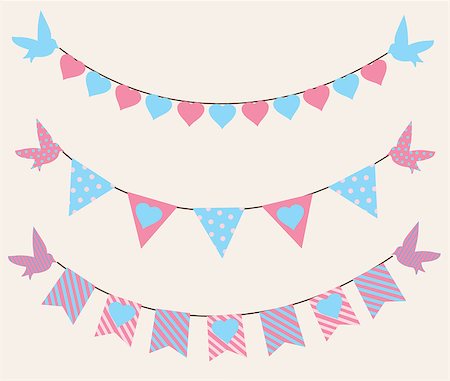 simsearch:400-08676989,k - vector illustration of a colorful bunting background Foto de stock - Super Valor sin royalties y Suscripción, Código: 400-08033983