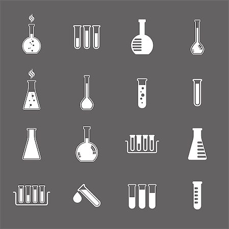 drug icon - Chemical and medical flask icons vector set. Stock Photo - Budget Royalty-Free & Subscription, Code: 400-08044023