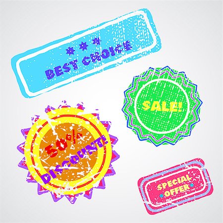 Set of colored labels. Vector illustration. 10EPS Stock Photo - Budget Royalty-Free & Subscription, Code: 400-08044224