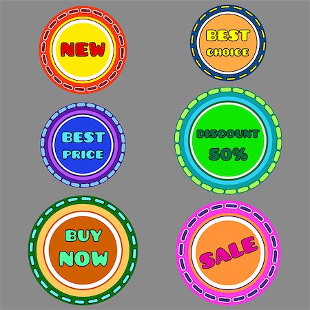 simsearch:400-08255059,k - Set of colored labels. Vector illustration. 10EPS Stock Photo - Budget Royalty-Free & Subscription, Code: 400-08044225