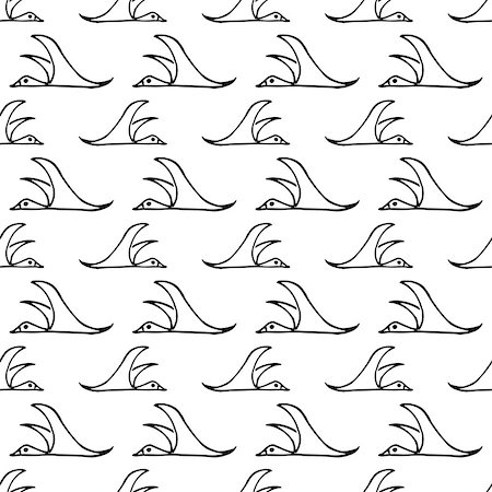 simsearch:400-04857758,k - white seamless pattern with black migratory birds Foto de stock - Super Valor sin royalties y Suscripción, Código: 400-08044324
