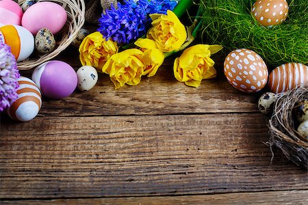 Easter decorations, May be used as background Fotografie stock - Microstock e Abbonamento, Codice: 400-08044563