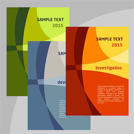 simsearch:400-08138495,k - Set of Vector Poster Templates A4. Abstract Background for Business Documents. Fotografie stock - Microstock e Abbonamento, Codice: 400-08044916