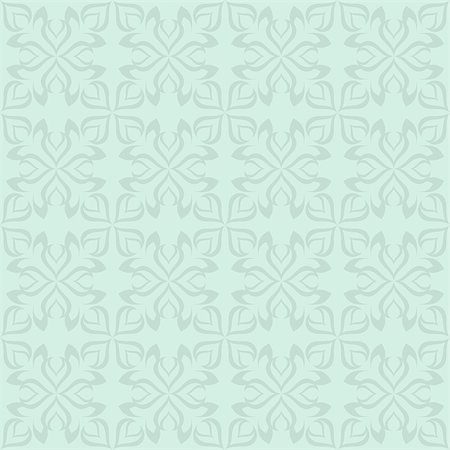 simsearch:400-04280917,k - Abstract vector ornamental seamless vintage pattern mint color Stock Photo - Budget Royalty-Free & Subscription, Code: 400-08045598