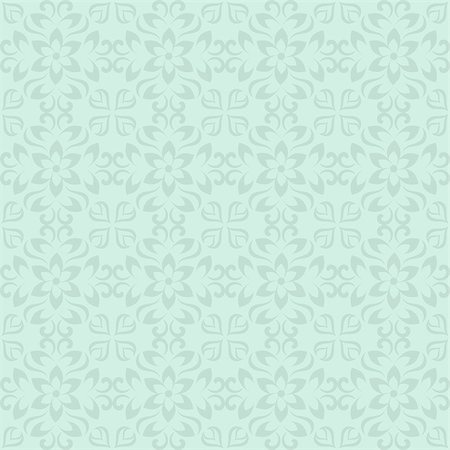 simsearch:400-04280917,k - Abstract vector ornamental seamless vintage pattern mint color Stock Photo - Budget Royalty-Free & Subscription, Code: 400-08045599