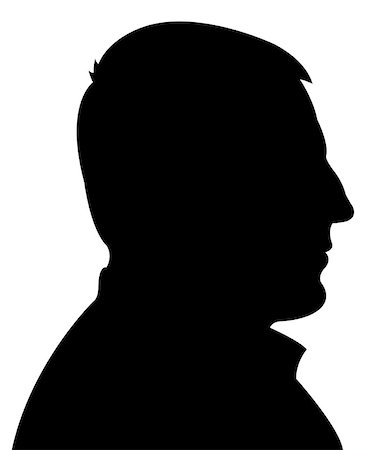 a man head silhouette vector Foto de stock - Super Valor sin royalties y Suscripción, Código: 400-08045660