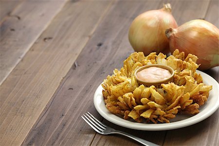 homemade blooming onion, american food Stock Photo - Budget Royalty-Free & Subscription, Code: 400-08045797