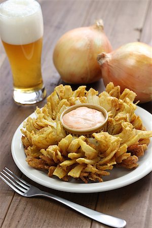 homemade blooming onion, american food Stock Photo - Budget Royalty-Free & Subscription, Code: 400-08045798