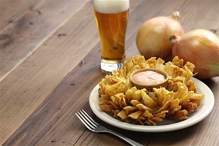 homemade blooming onion, american food Stock Photo - Budget Royalty-Free & Subscription, Code: 400-08045799