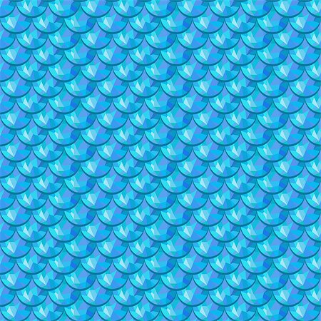 simsearch:400-08097395,k - Seamless blue polygonal river fish scales. A sample of fish scales pattern for packaging design, corporate identity or tissue. Vector illustration eps 10. RGB colors. Photographie de stock - Aubaine LD & Abonnement, Code: 400-08045985