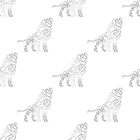 simsearch:400-08043408,k - Lion seamless pattern in black and white color Vector Illustration Stock Photo - Budget Royalty-Free & Subscription, Code: 400-08046476