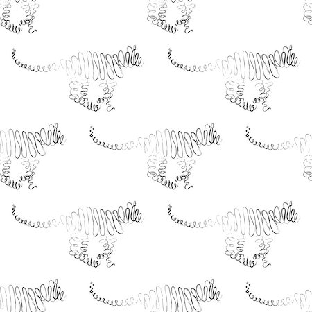 simsearch:400-08043408,k - Tiger seamless pattern Vector Illustration Stock Photo - Budget Royalty-Free & Subscription, Code: 400-08046482