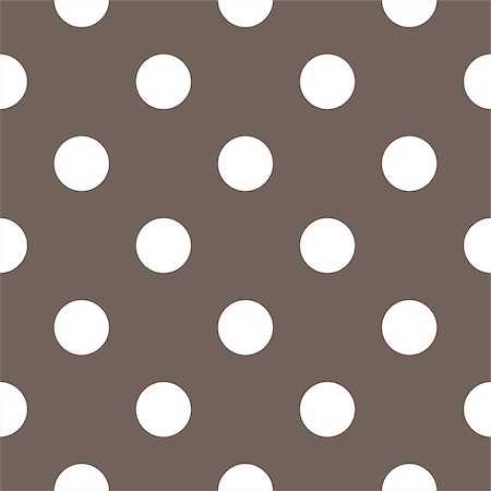 simsearch:400-07428310,k - Seamless vector pattern with big white polka dots on dark brown background. For cards, invitations, wedding or baby shower albums, backgrounds, arts and scrapbooks. Stock Photo - Budget Royalty-Free & Subscription, Code: 400-08046530