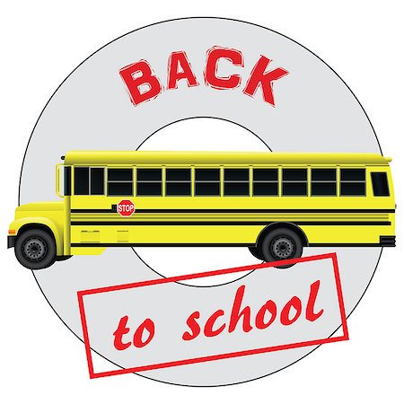 simsearch:400-07622068,k - Character back to school and the school bus. Vector illustration. Stock Photo - Budget Royalty-Free & Subscription, Code: 400-08046544