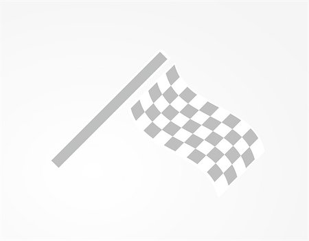 waving checkered racing flag on gray gradient background Stock Photo - Budget Royalty-Free & Subscription, Code: 400-08046908