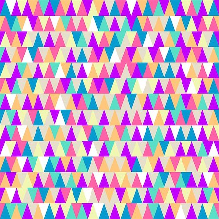 simsearch:400-06074044,k - Seamless vector geometric abstract pattern with colorful triangles Stock Photo - Budget Royalty-Free & Subscription, Code: 400-08047050