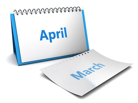 simsearch:400-05880553,k - 3d illustration of folding calendar with april month page Foto de stock - Super Valor sin royalties y Suscripción, Código: 400-08047171