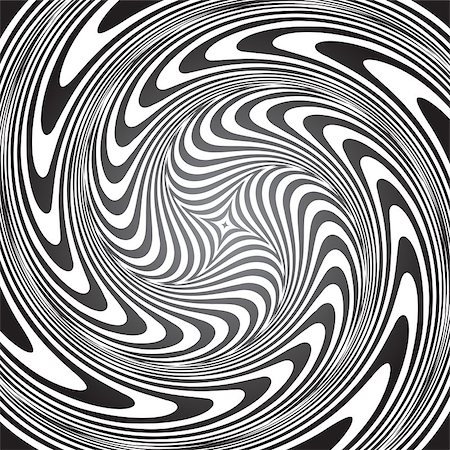 rotation art effects - Whirlpool movement illusion. Vector art. Stock Photo - Budget Royalty-Free & Subscription, Code: 400-08047216